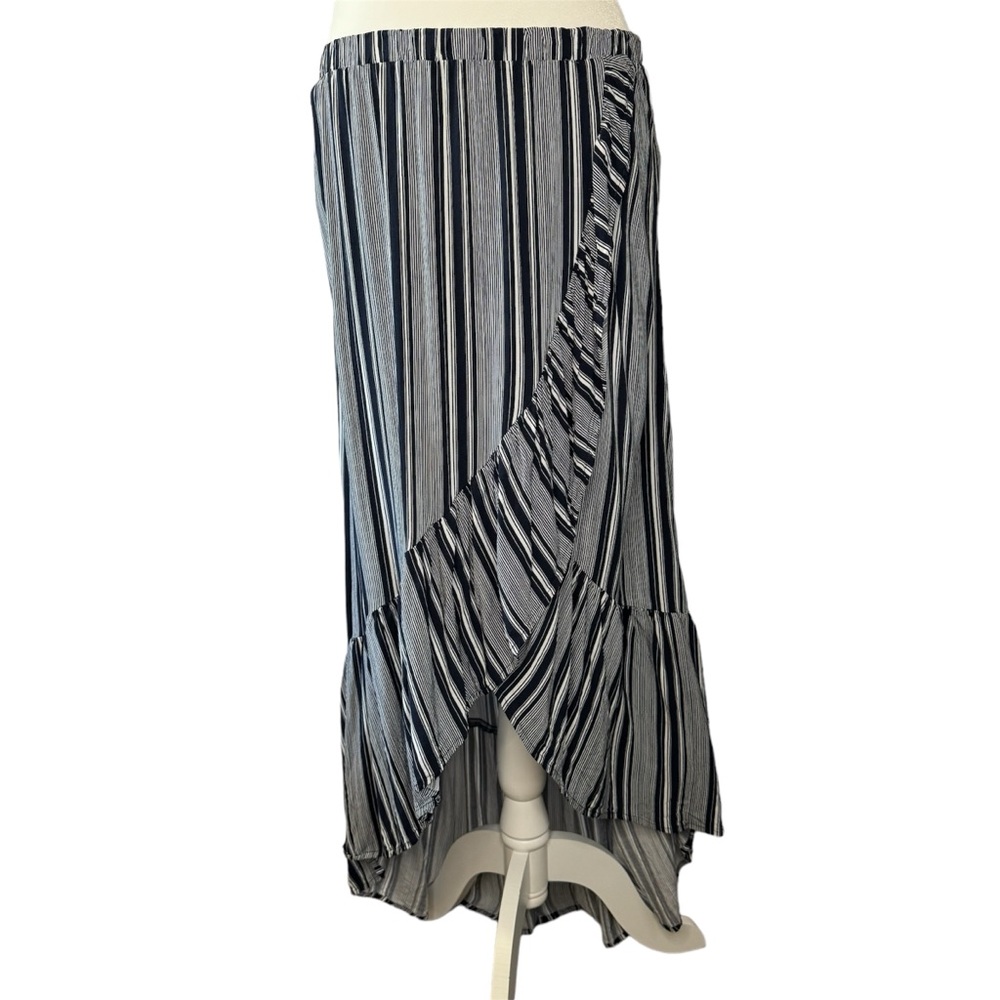 NO Boundaries Striped High Low Skirt Size Xl (15-17)